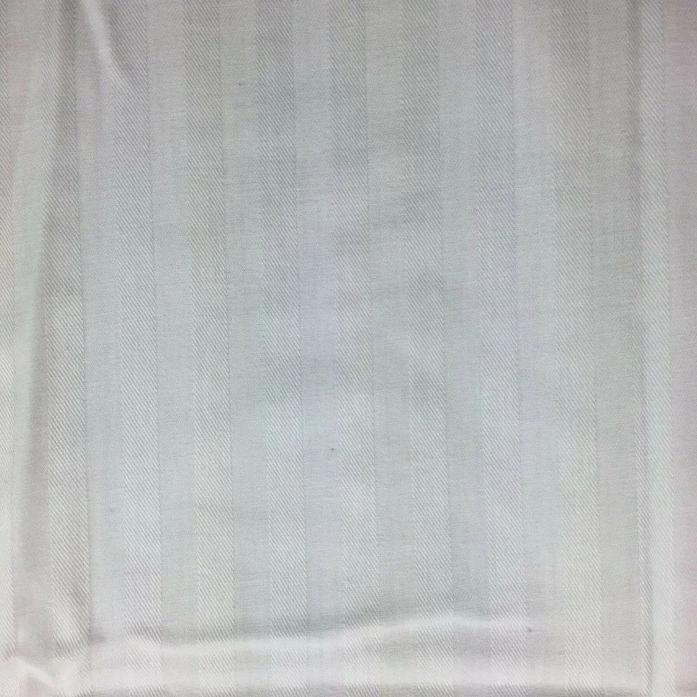 White Striped Fabric Tablecloth 78